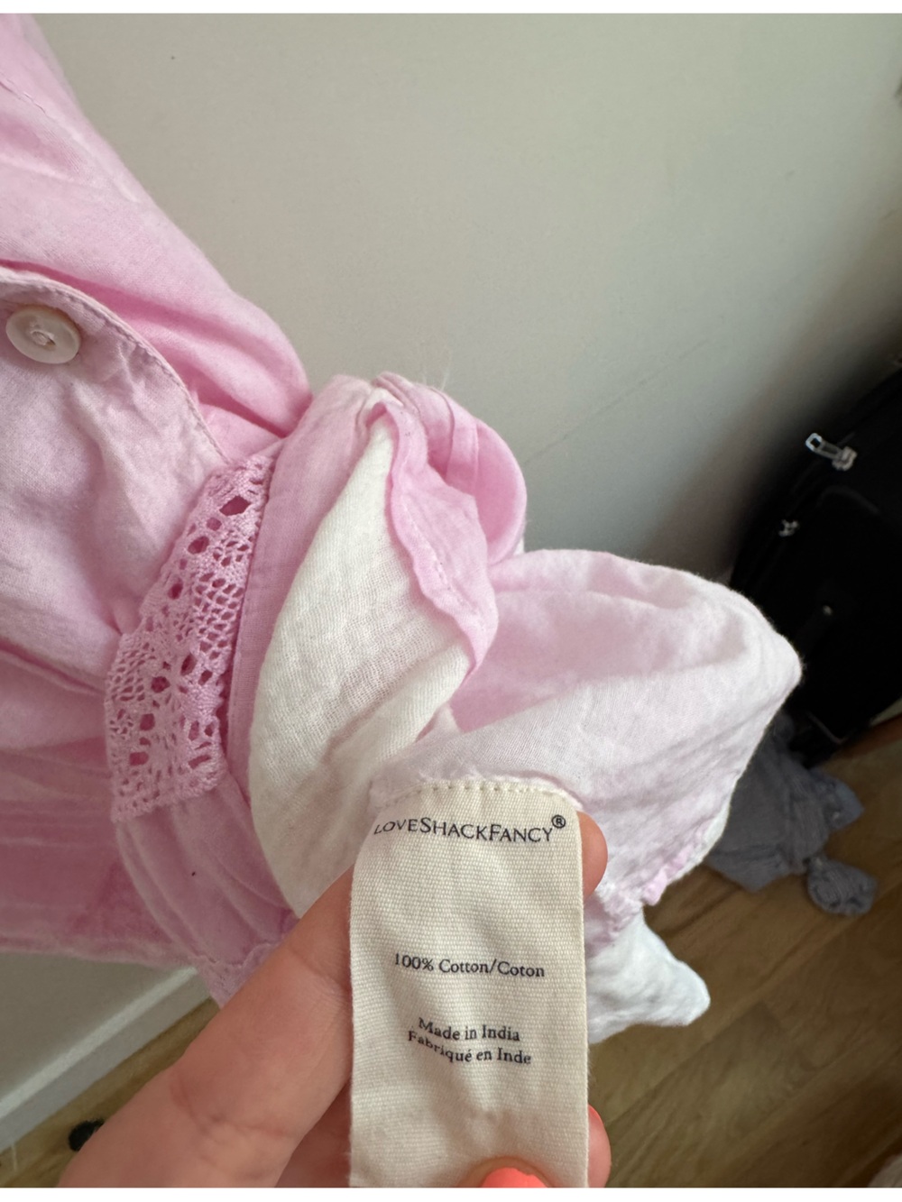 Loveshackfancy pink Edie dress sz L - Picture 4 of 4
